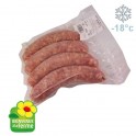 Grosses saucisses au confit d'oignons de Roscof 150g x 4